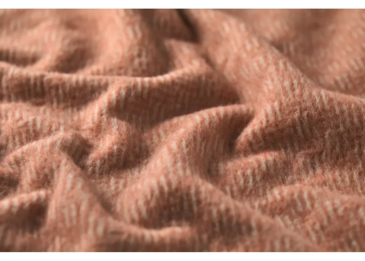 David Fussenegger Plaid Savona - Licht terracotta - Afbeelding 3