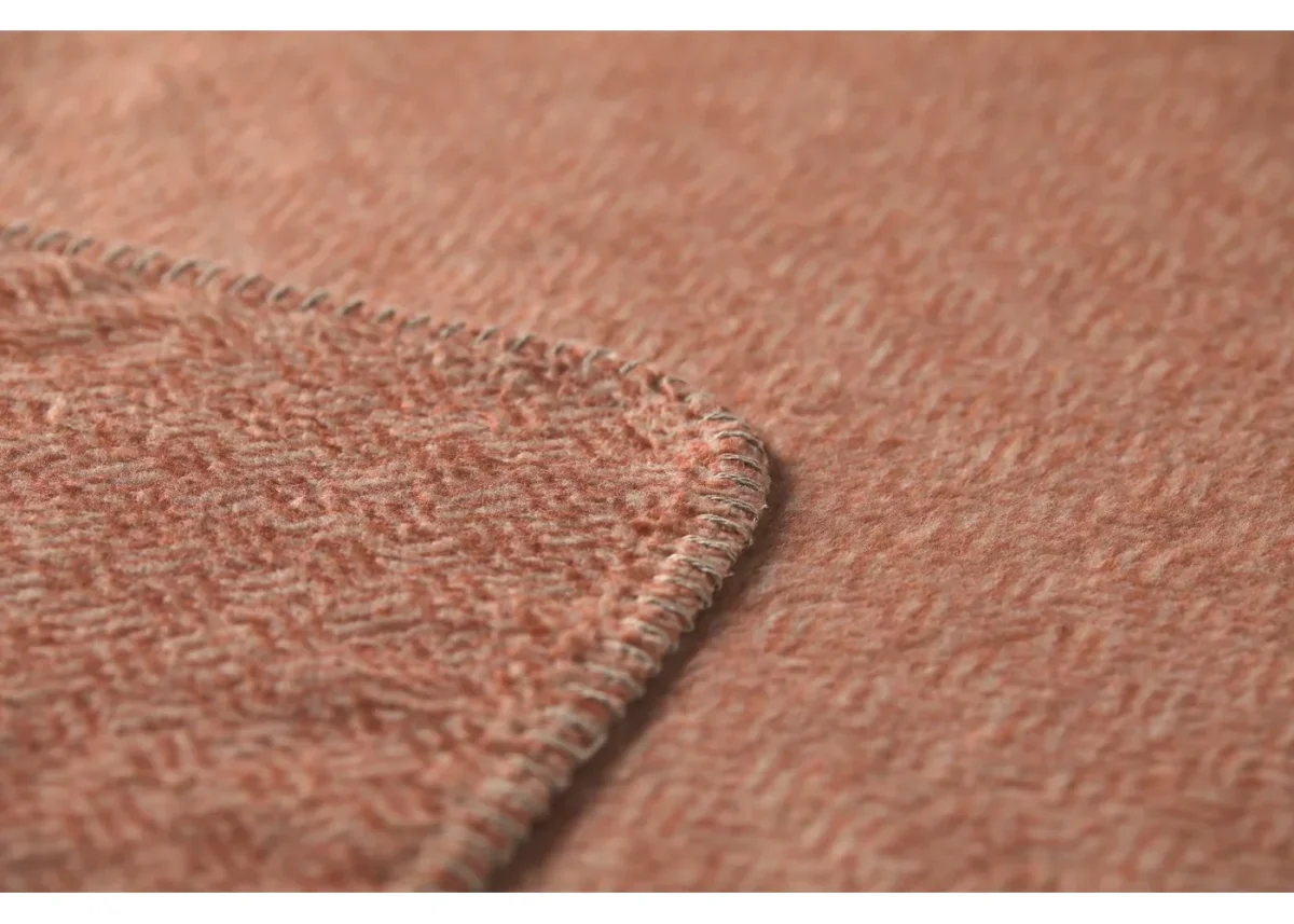 David Fussenegger Plaid Savona - Licht terracotta - Afbeelding 4