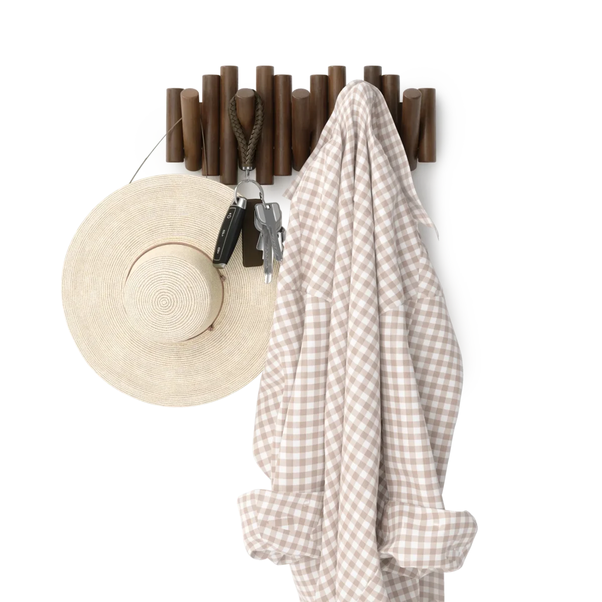 Umbra Picket Wandhaak 5-delig - Aged Walnut - Afbeelding 6