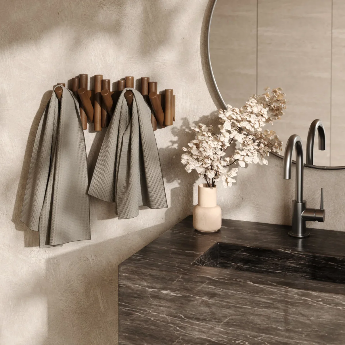 Umbra Picket Wandhaak 5-delig - Aged Walnut - Afbeelding 7